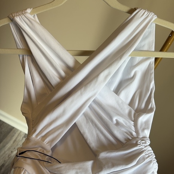 Susana Monaco White Cross-back Maxi Dress NWT - Picture 8 of 10